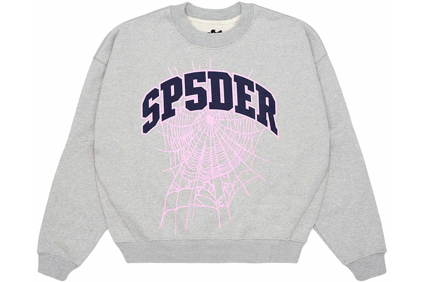 Sp5der Varsity Web Crewneck - (HEATHER GREY)