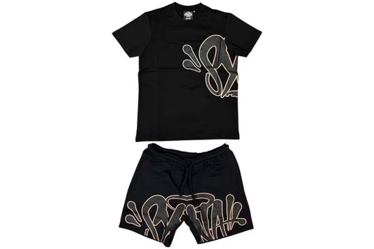 Syna World Short Set - (BLACK/ROSE GOLD)