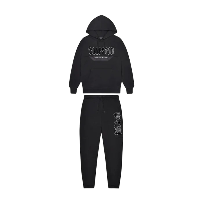 Trapstar Decoded Hooded Panel Tracksuit Tracksuit - (BLACK)