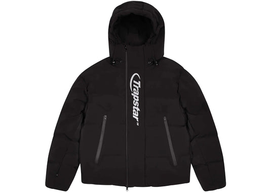 Trapstar Hyperdrive Technical Puffer Jacket - (BLACK/WHITE)