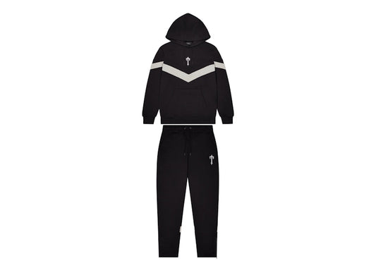 Trapstar V Stripe Tracksuit - (BLACK/GREY)