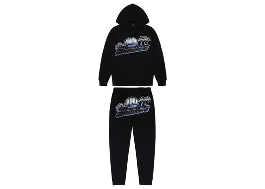 Trapstar Shooters Hoodie 2.0 Tracksuit Black/Blue