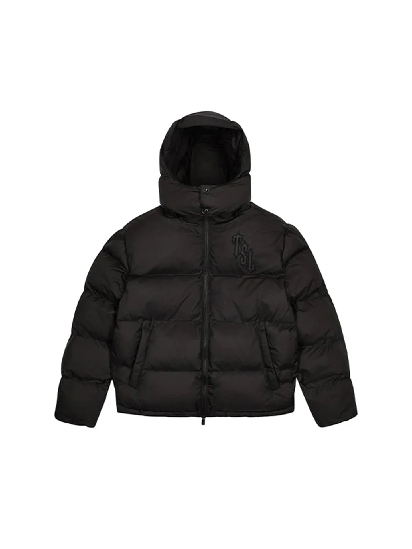 Trapstar Shooters Hooded Puffer Jacket - (BLACKOUT EDITION)