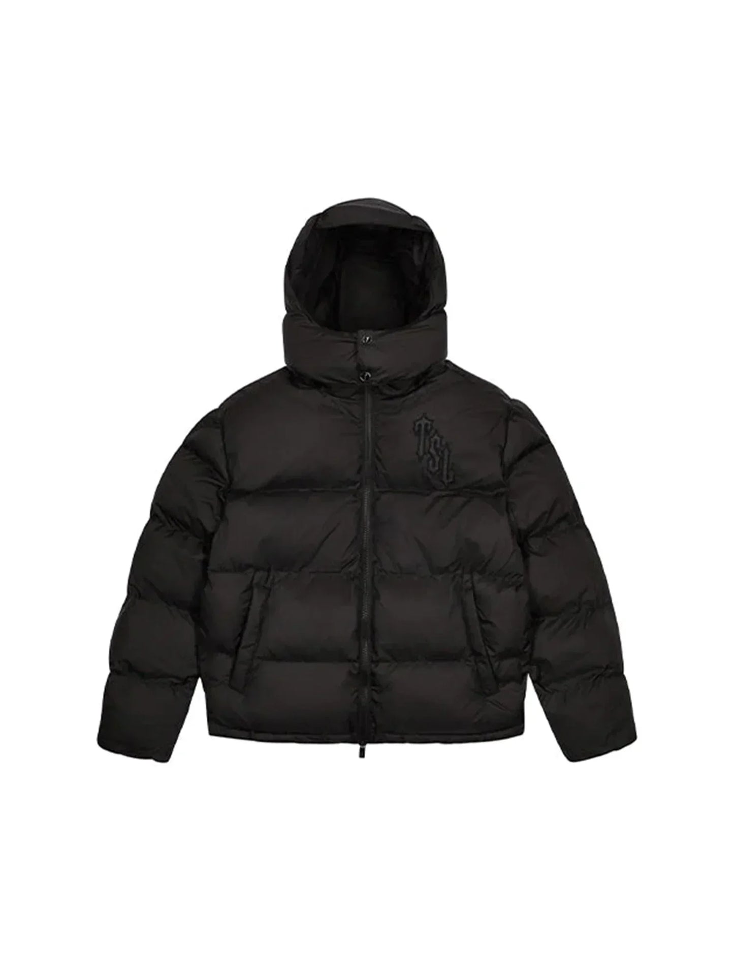 Trapstar Shooters Hooded Puffer Jacket Blackout Edition
