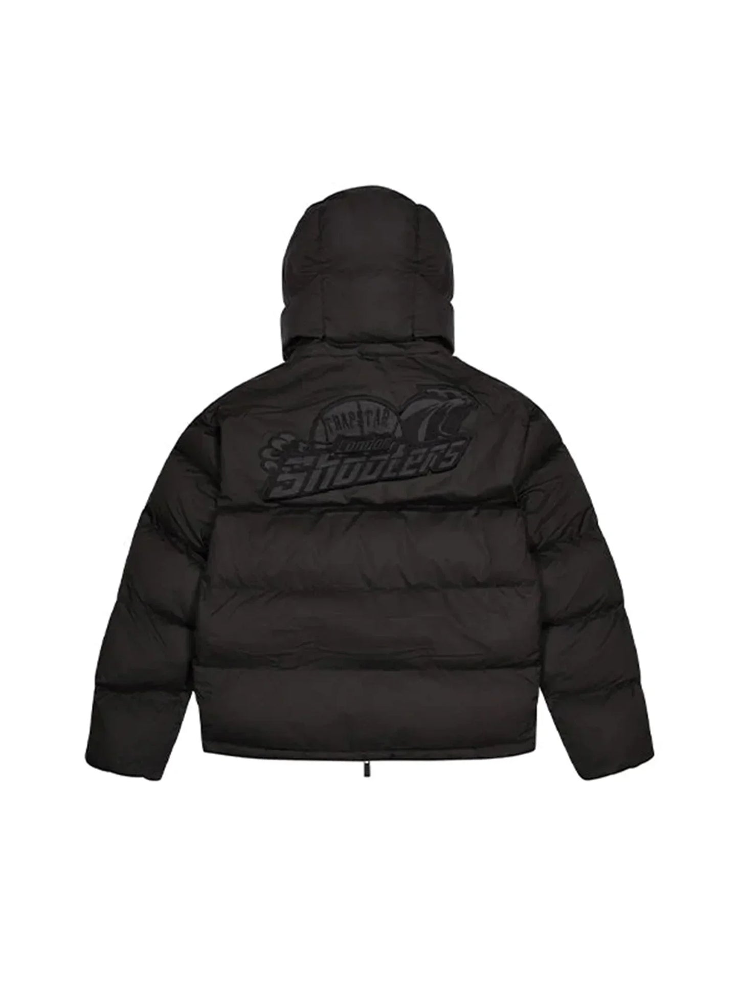 Trapstar Shooters Hooded Puffer Jacket Blackout Edition