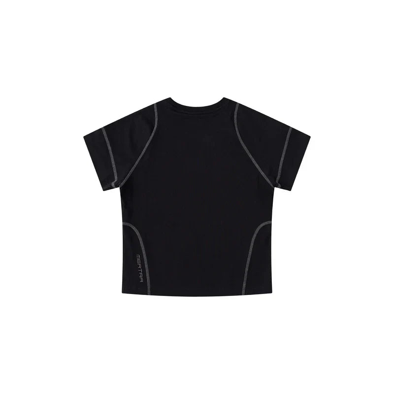 MERTRA Vein Baby Tee Black