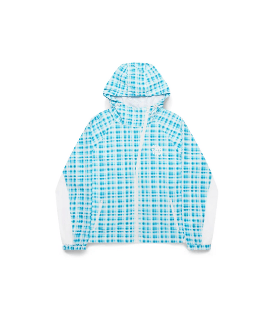 Mertra Asymmetrical Plaid Softshell - (BLUE)
