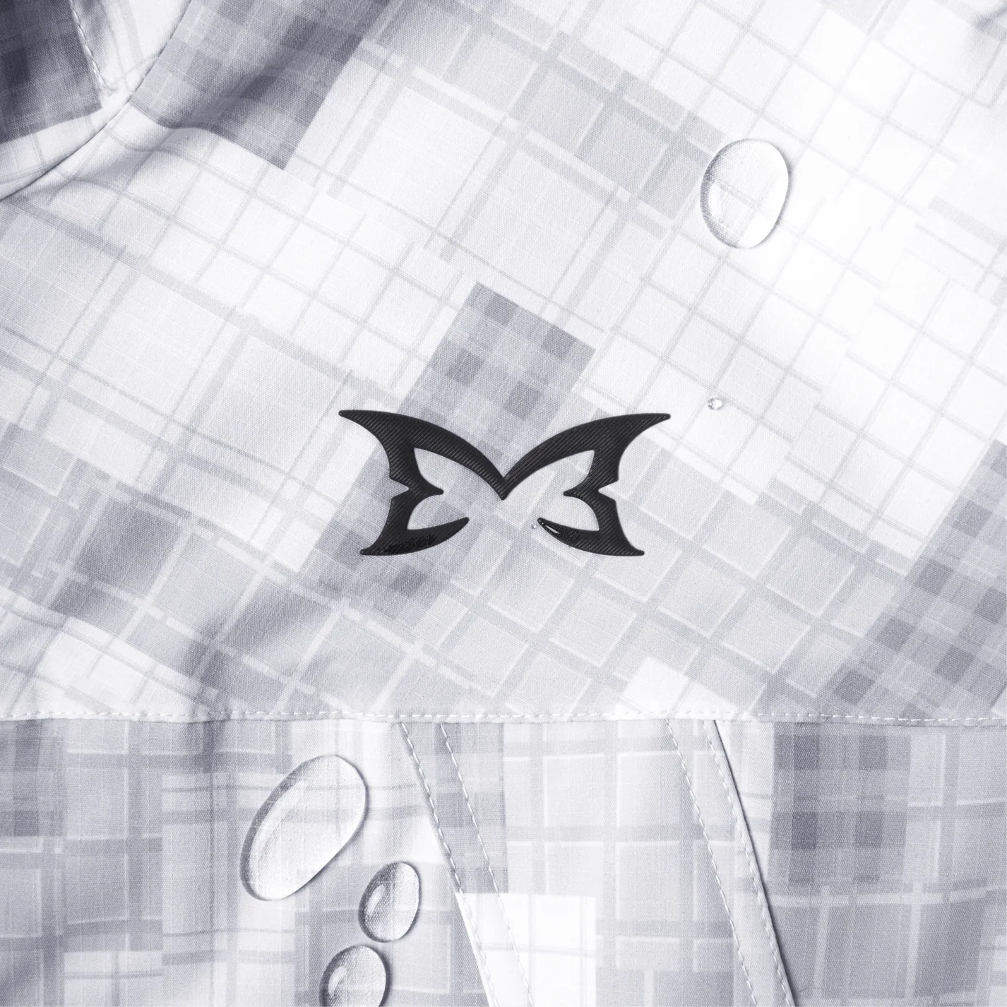 Mertra Patchwork Plaid Jacket - (GREY)