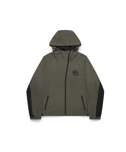 Mertra Asymmetrical Plaid Softshell - (GREEN)