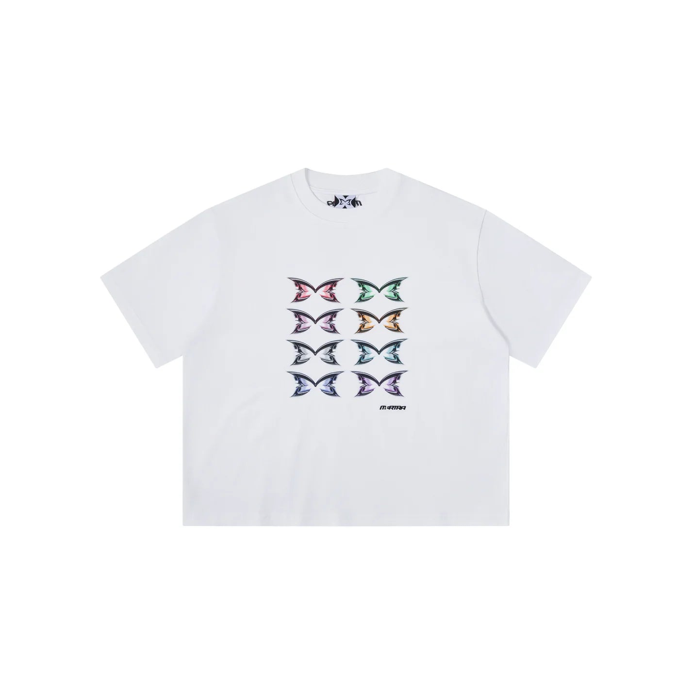 MERTRA Stacked Logo Tee White