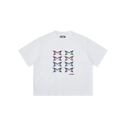 MERTRA Stacked Logo Tee White