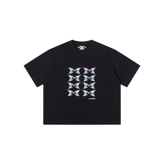 MERTRA Stacked Logo Tee Black