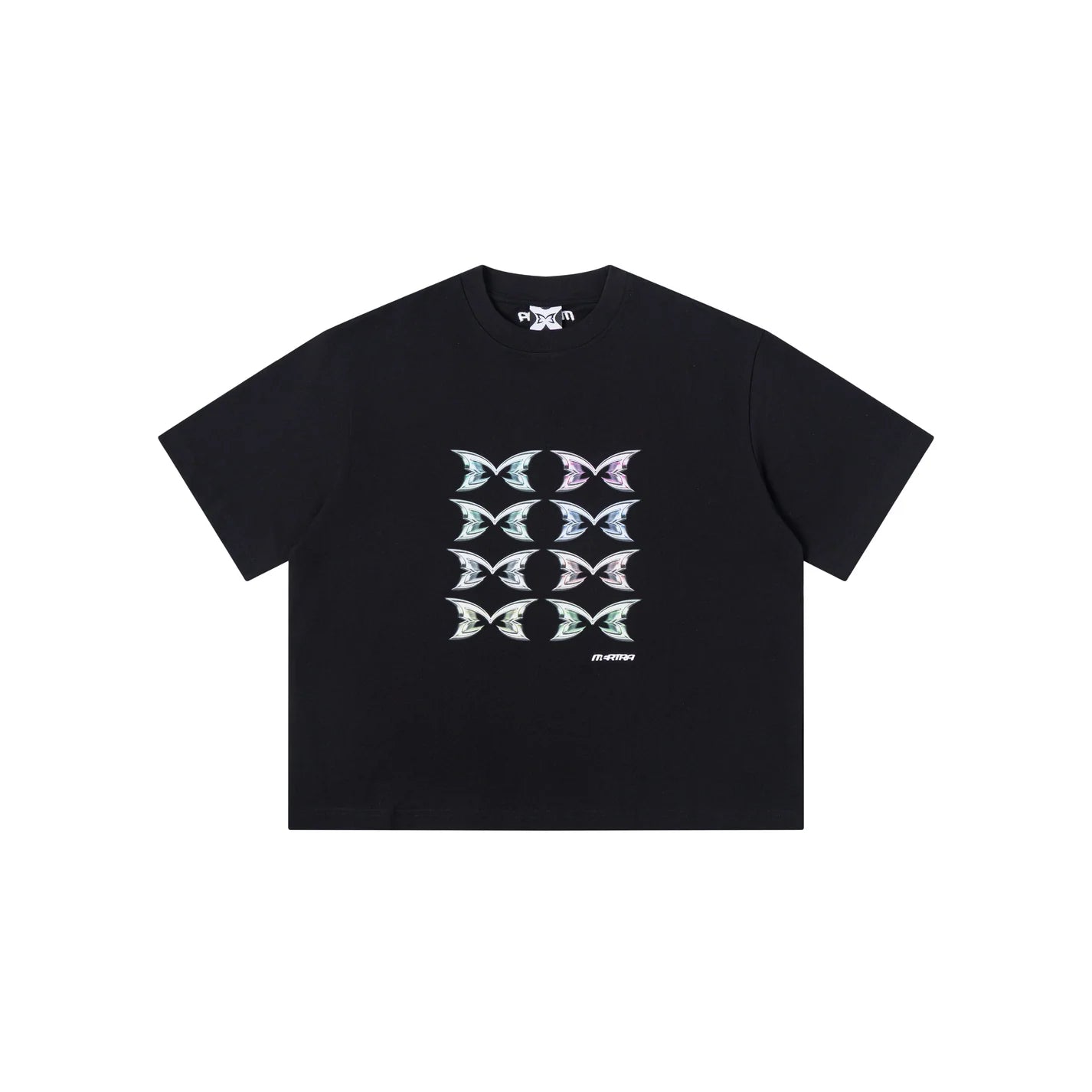 MERTRA Stacked Logo Tee - (BLACK)