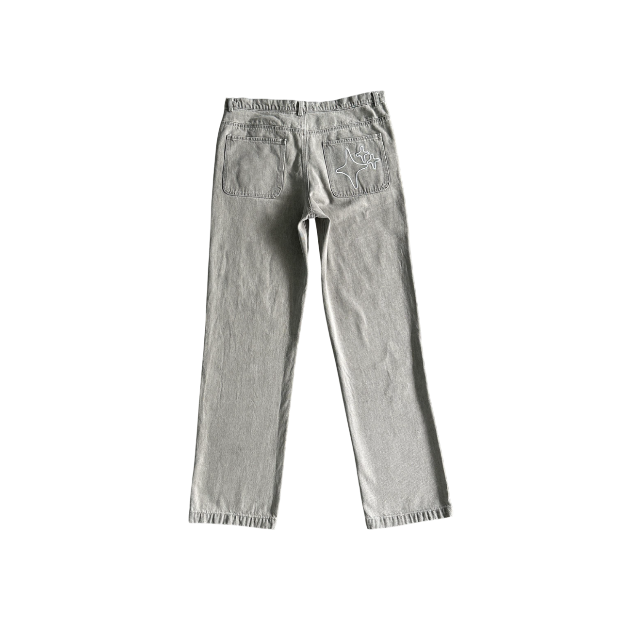 Broken Planet Stars Jeans Grey/White