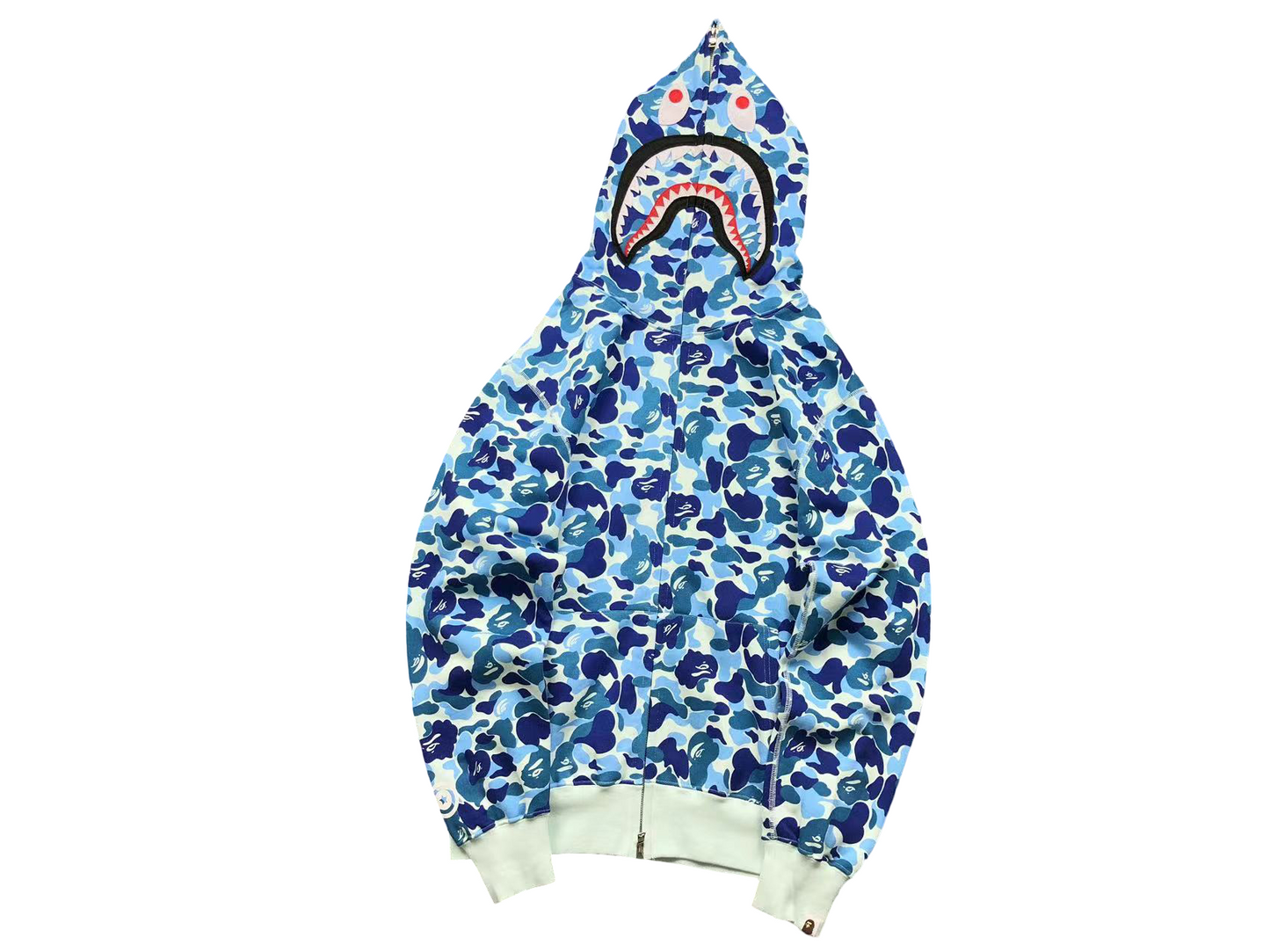 BAPE ABC Camo Shark Full Zip Hoodie - (BLUE)