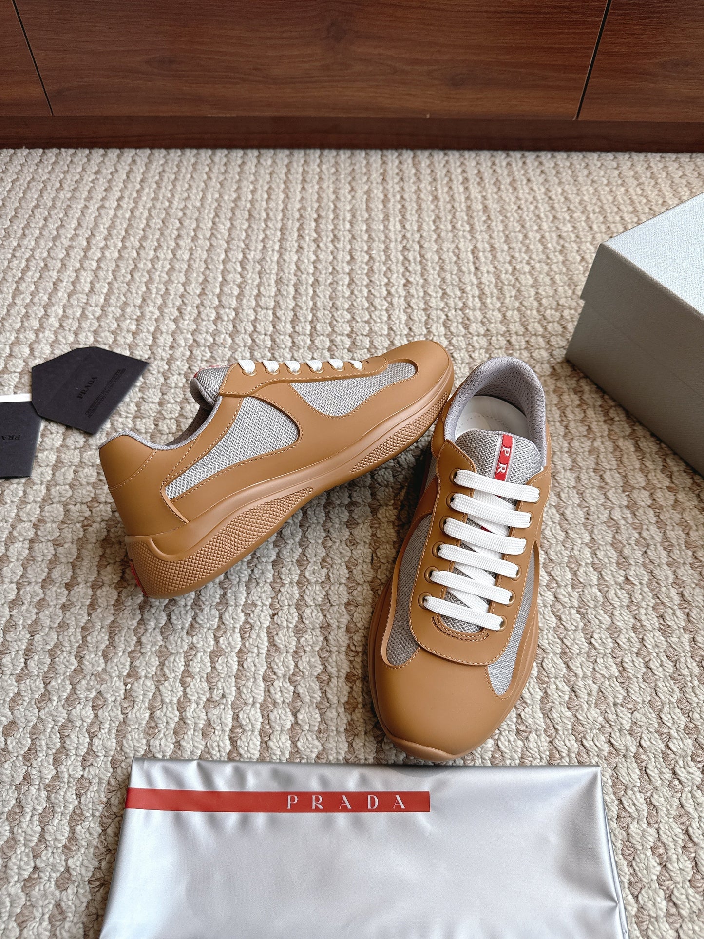Prada America's Cup Brown Grey