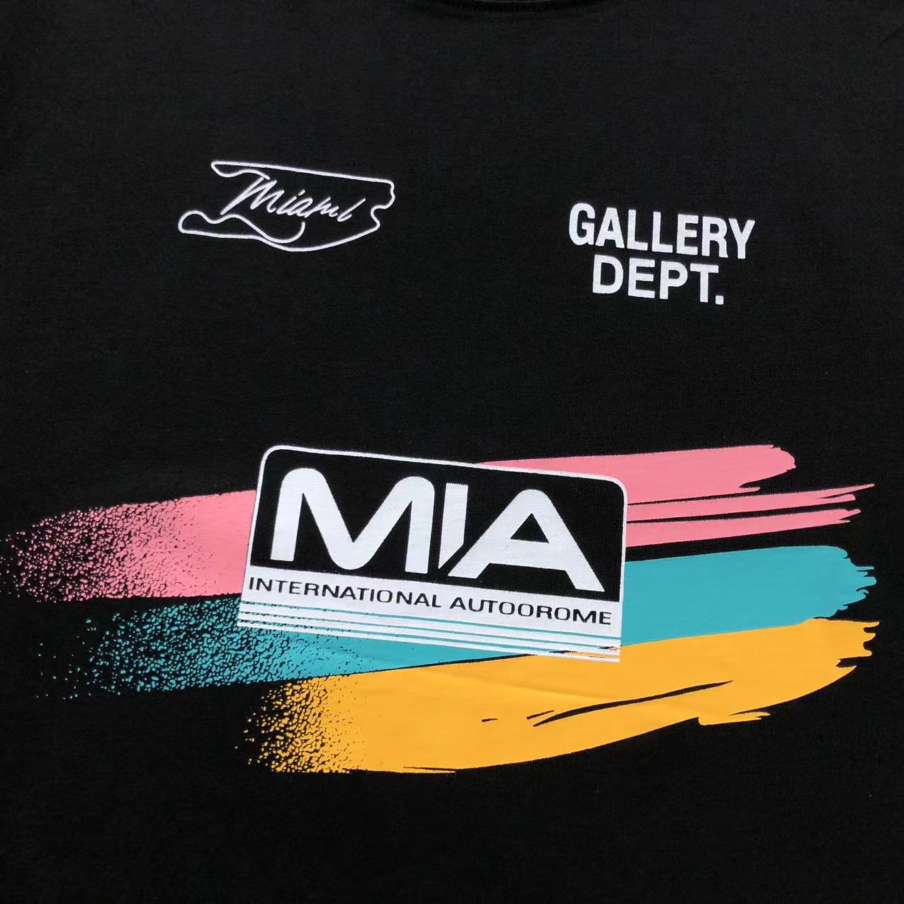 GALLERY DEPT. Automobile Miami Tee - (BLACK)