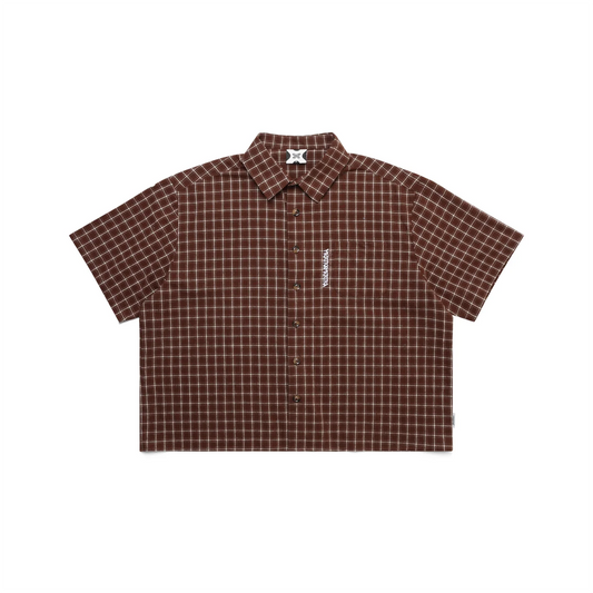 Mertra Plaid Shirt - (BROWN)