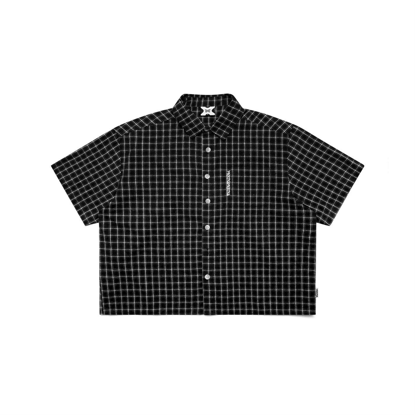 Mertra Plaid Shirt - (BLACK)