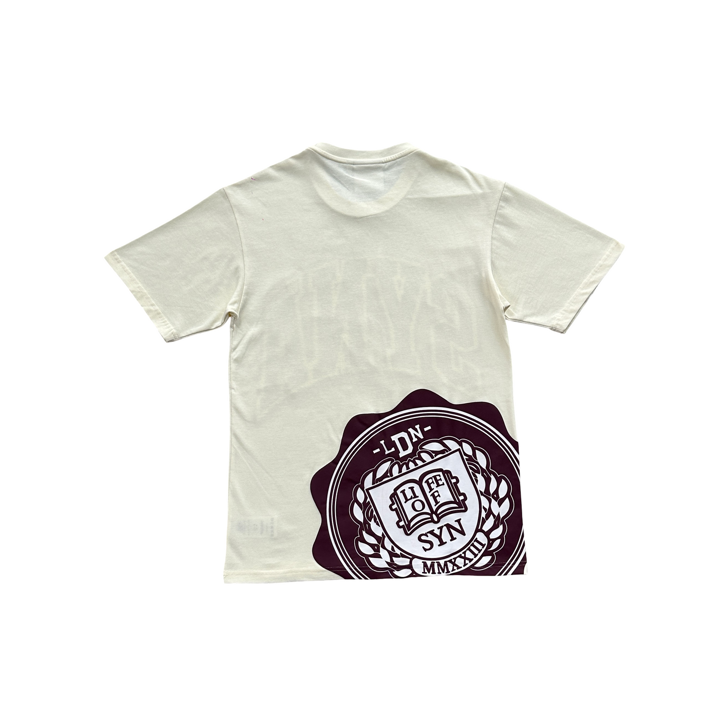 Syna World LDN University Tee - (CREAM)