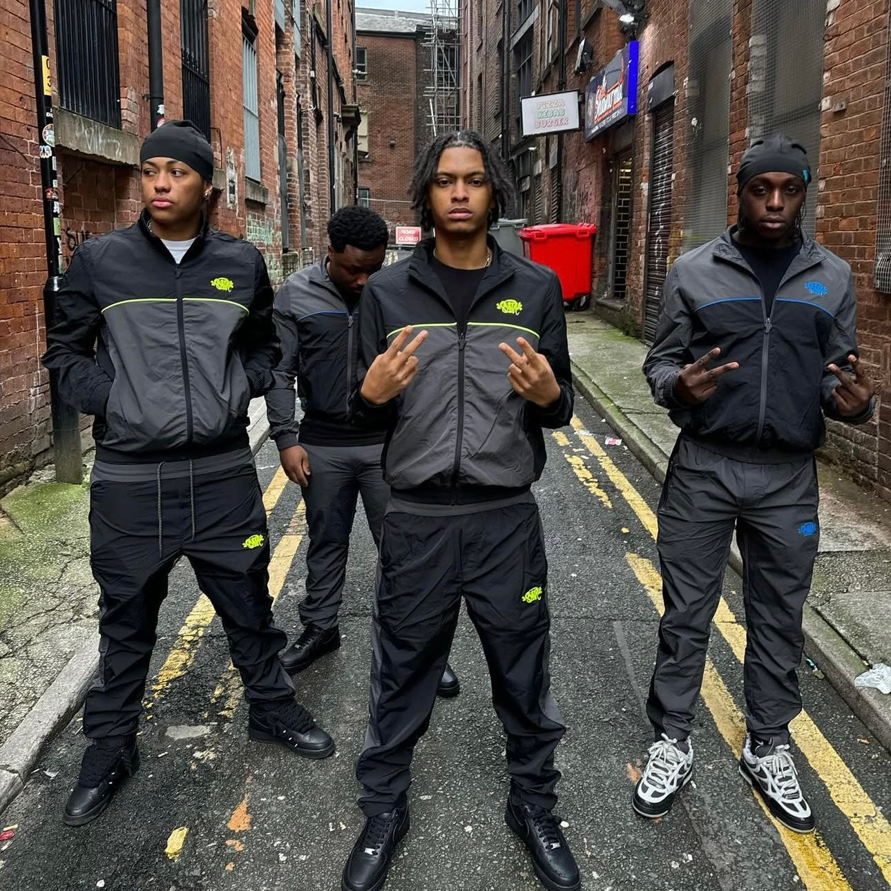 Syna World Shell Suit Jogging - (BLACK/YELLOW) EXCLUSIVITY 21DRIPZZ