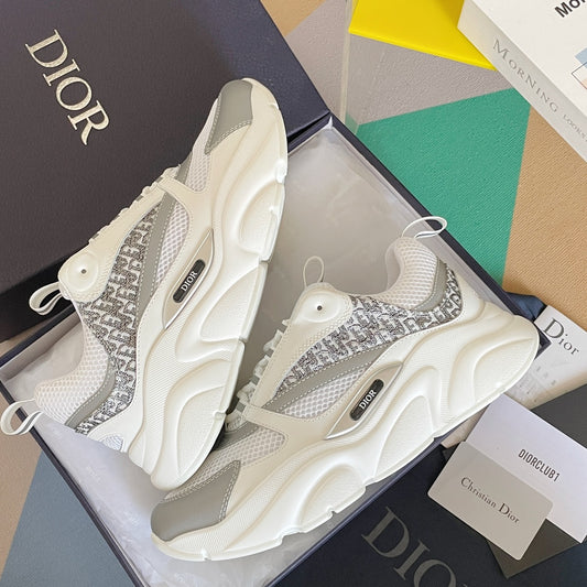 Dior B22 Motif White/Grey/Black