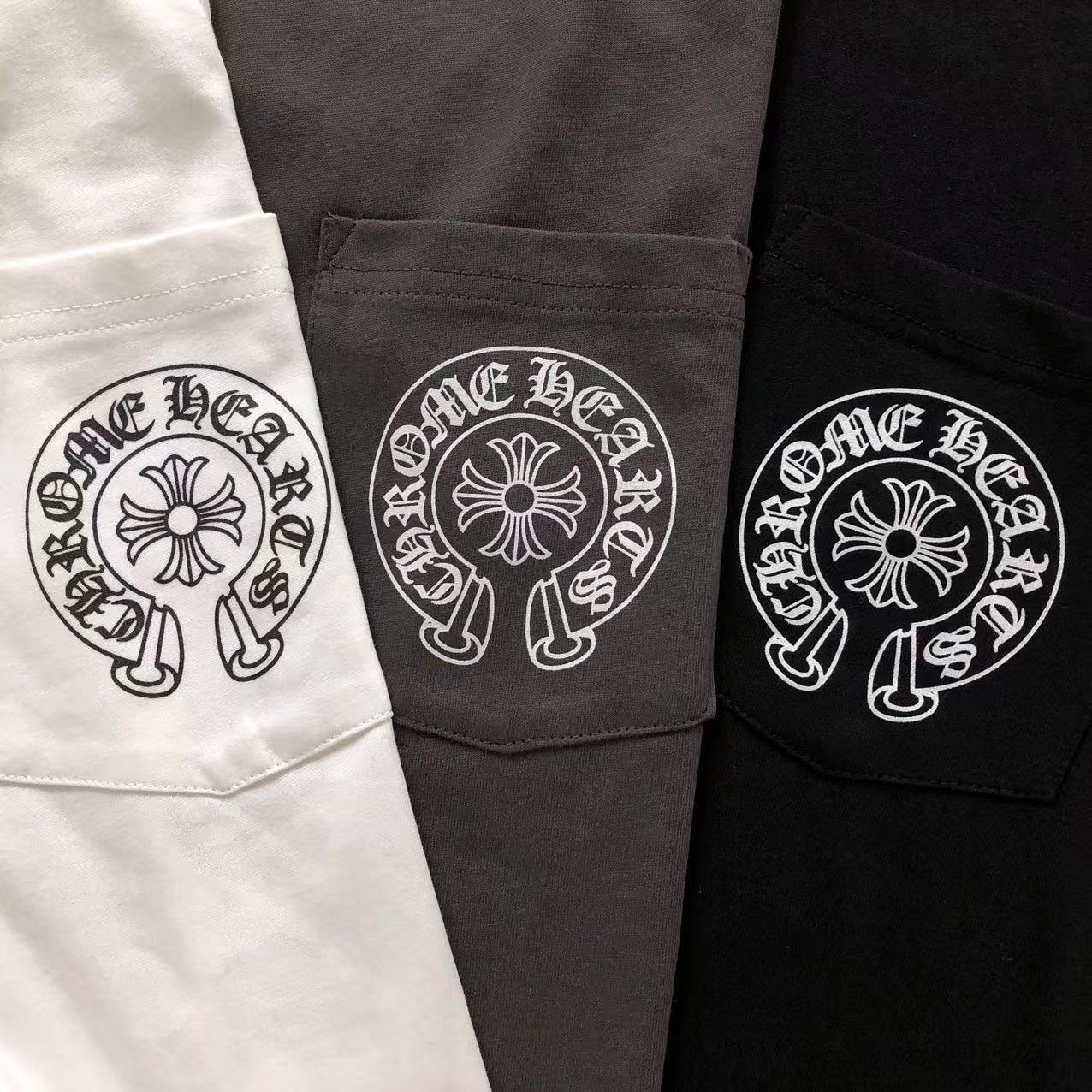 Chrome Hearts Horseshoe Cross Logo Longsleeve Black
