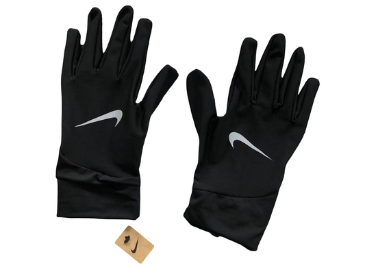 Nike Dri-FIT Running Gloves - (BLACK)
