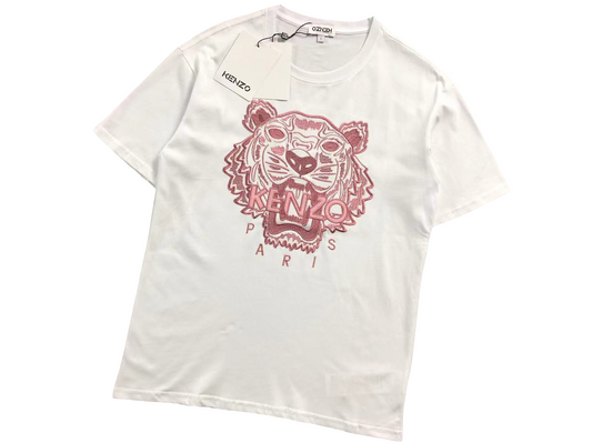 KENZO Tiger Heart Tee - (WHITE/PINK)