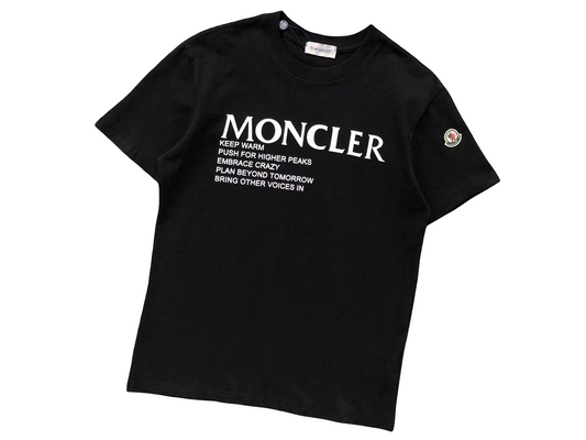 Moncler Citation Tee Black