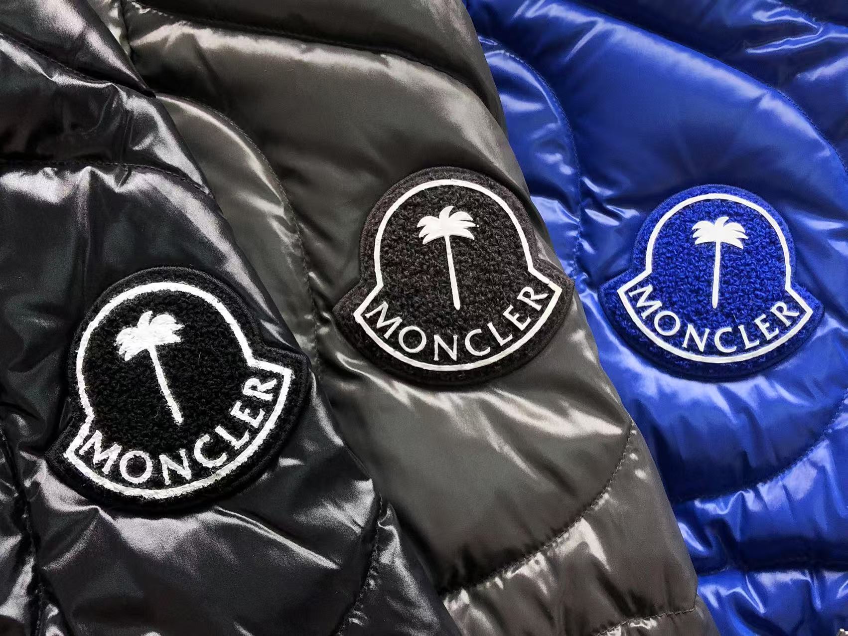 Moncler x Palm Angels Haunani Down Jacket Blue