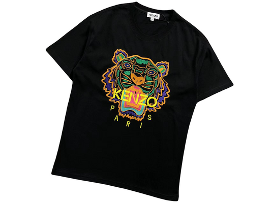 KENZO Tiger Tee - (BLACK/ORANGE/PURPLE)