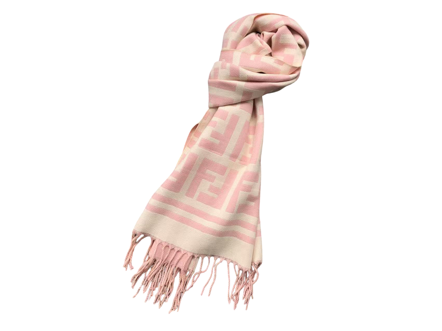 Fendi Monogram Scarves - (BLACK WHITE/CREAM/BROWN/PINK/BLACK BROWN)