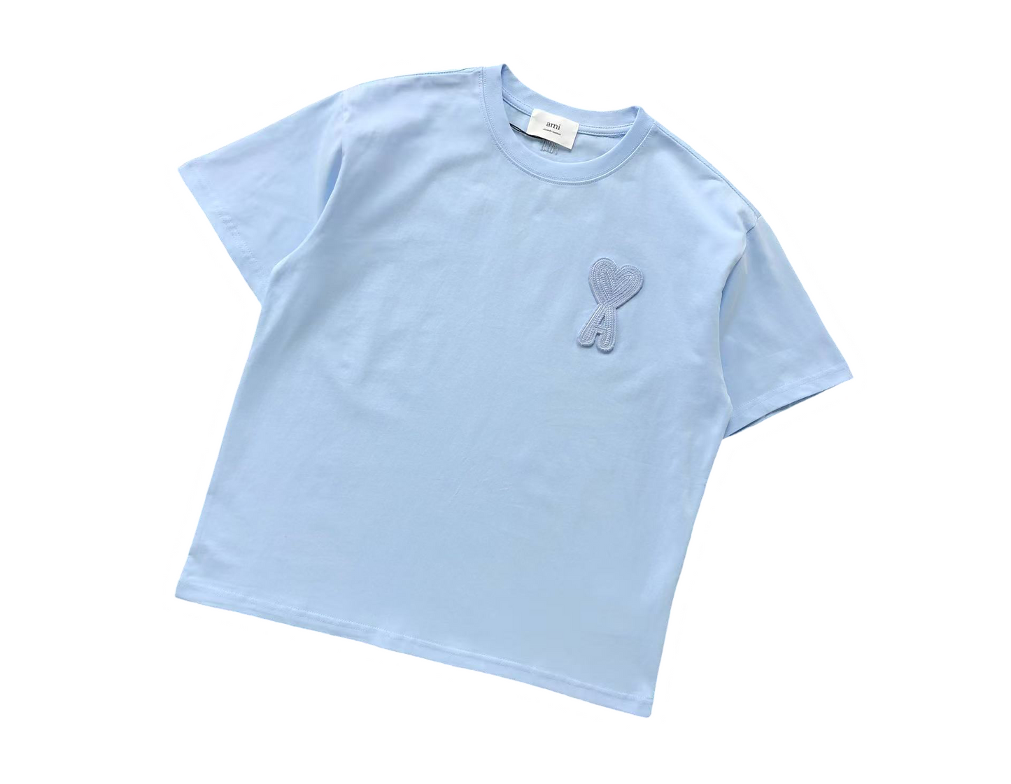 AMI Paris Maxi Heart Tee - (BLUE)