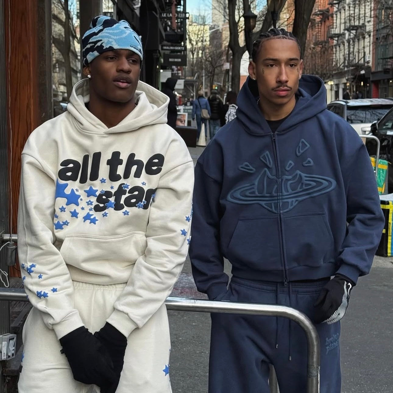 Broken Planet Shooting Stars Beanie - (BLUE)