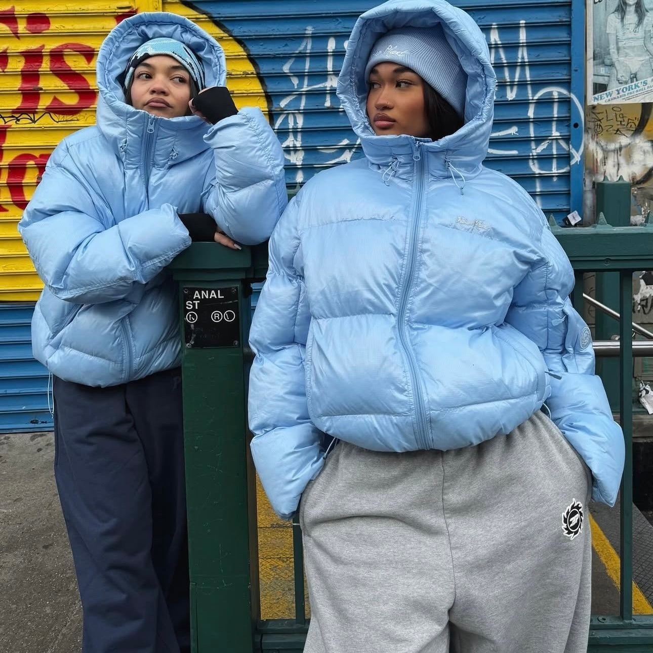 Broken Planet Down Jacket - (BLUE)