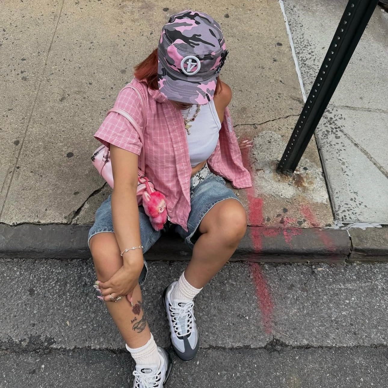MERTRA Plaid Shirt Pink