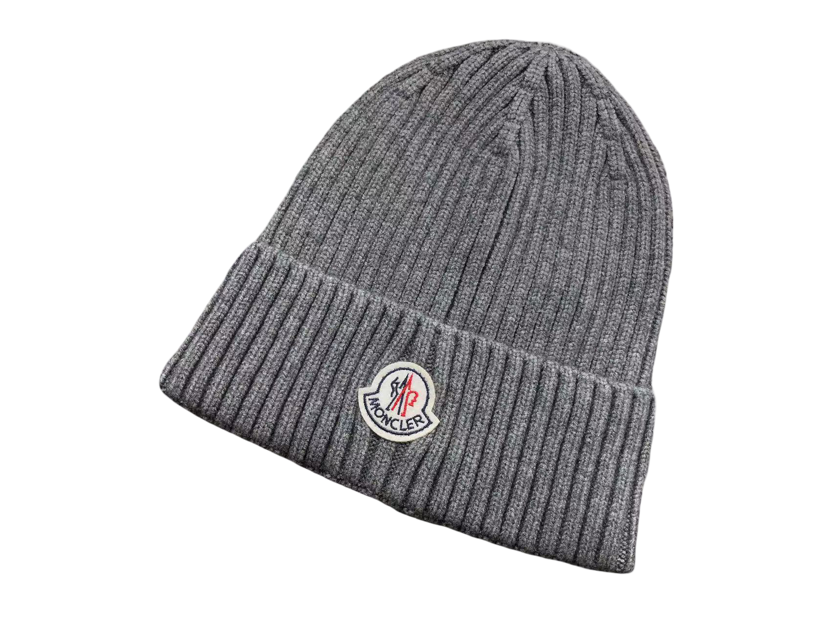 Moncler Wool Beanie Grey
