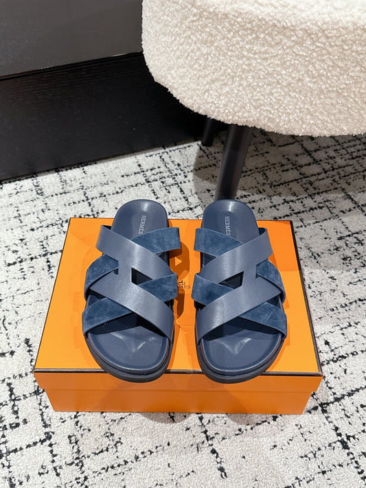 Hermes Kazimir Slide Navy