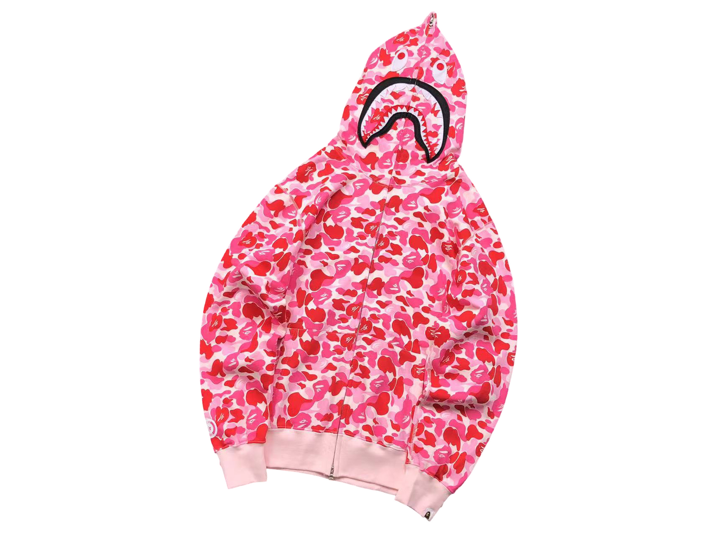 BAPE ABC Camo Shark Full Zip Hoodie - (PINK)