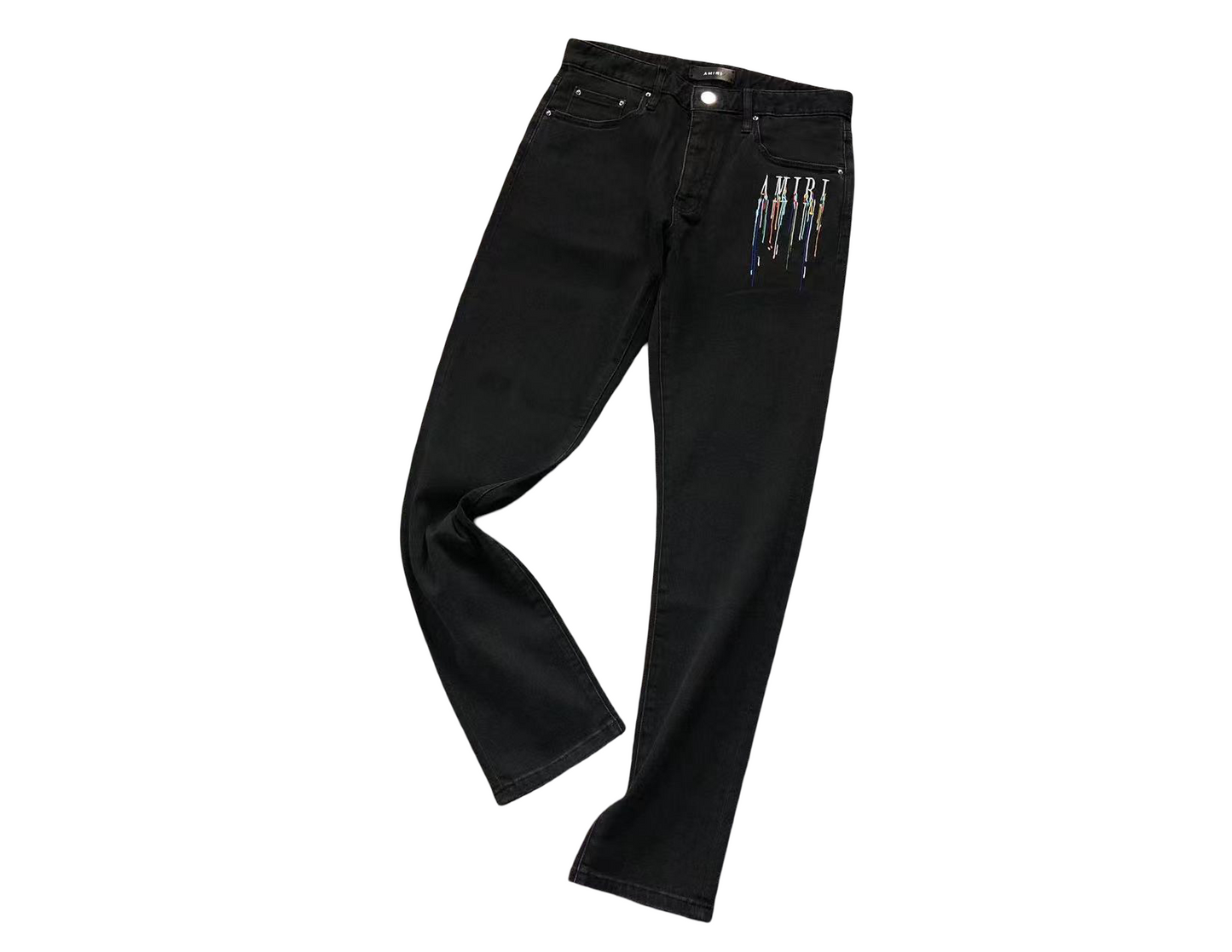 AMIRI Painted Denim Jeans - (BLACK)