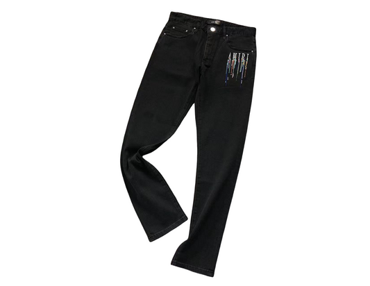 AMIRI Painted Denim Jeans - (BLACK)