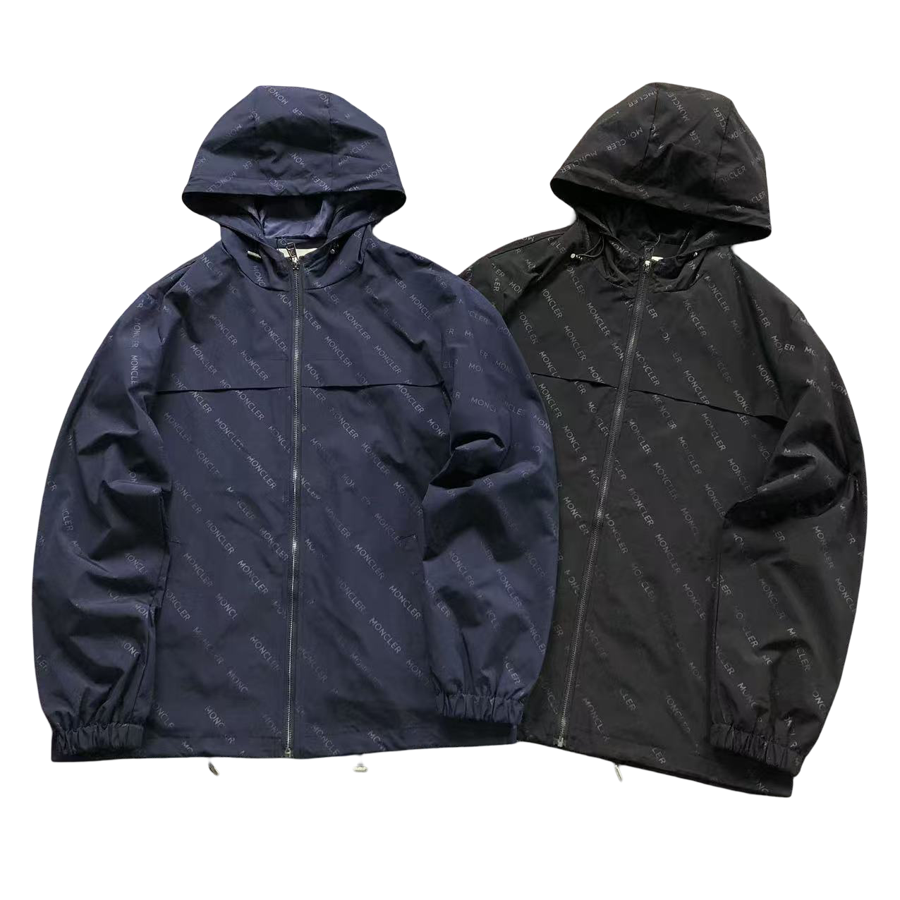 Moncler Motif Windbreaker - (NAVY)
