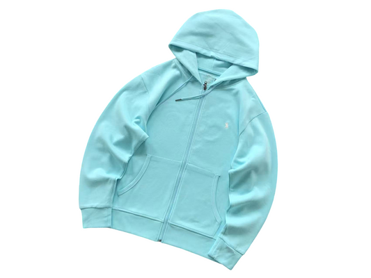 Ralph Lauren Classic Zip Hoodie - (CYAN)