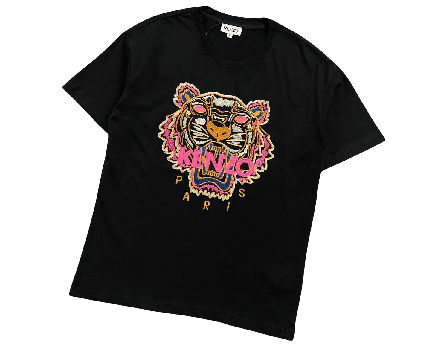 KENZO Tiger Tee - (BLACK/PINK/ORANGE)