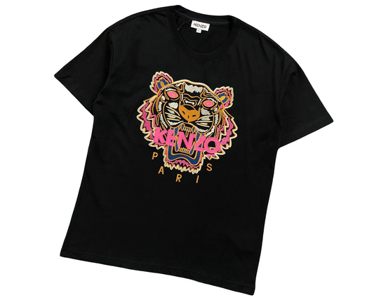 KENZO Tiger Tee - (BLACK/PINK/ORANGE)
