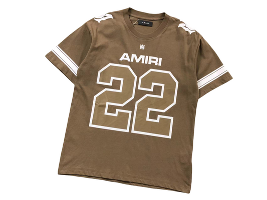 AMIRI Football 22 Tee - (BROWN)