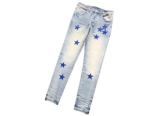 AMIRI Shooting Stars Jeans - (LIGHT BLUE)