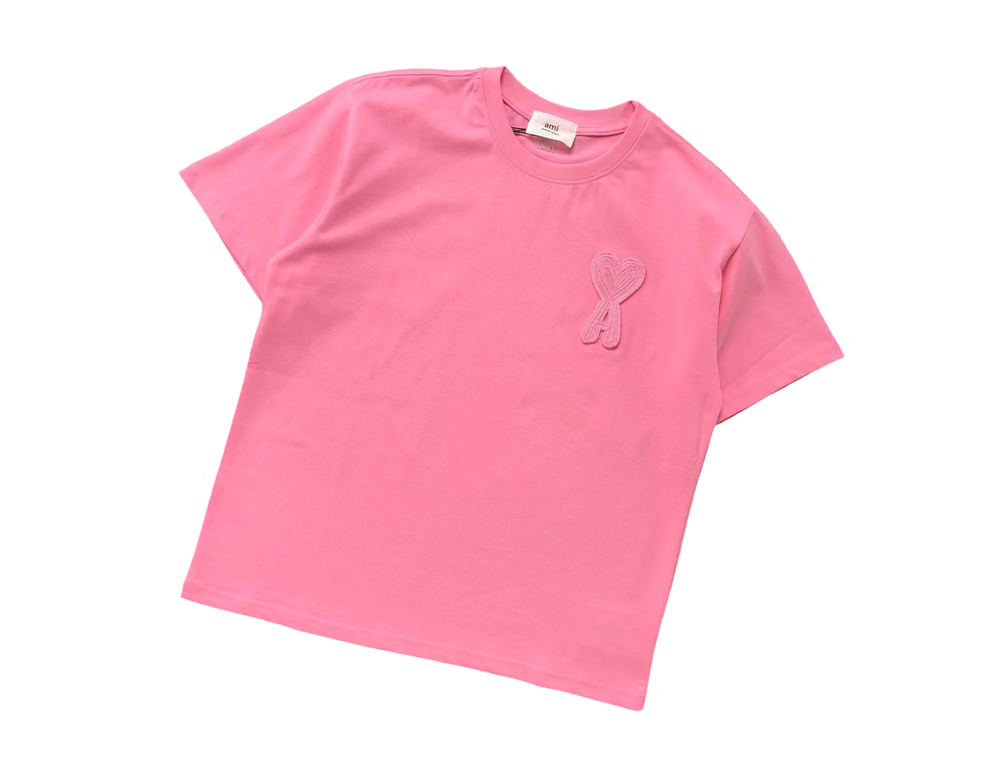 AMI Paris Maxi Heart Tee - (PINK)