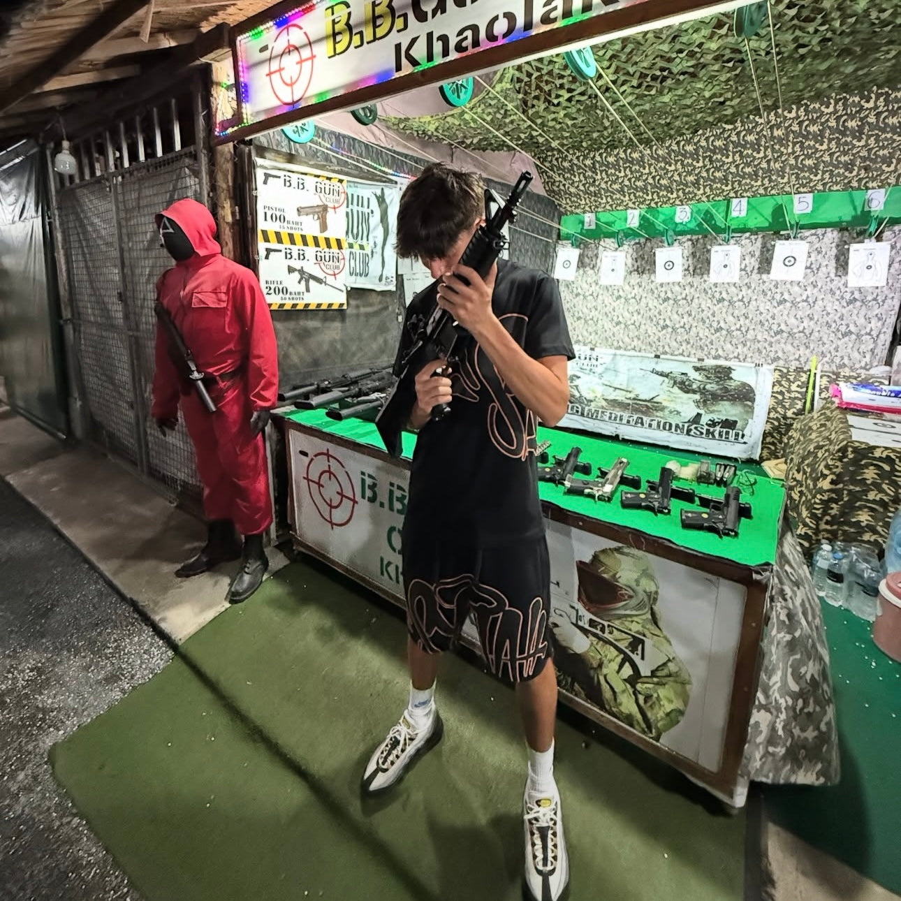 Syna World Short Set - (BLACK/ROSE GOLD)